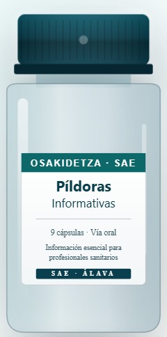 PÍLDORAS INFORMATIVAS OSAKIDETZA-SAE